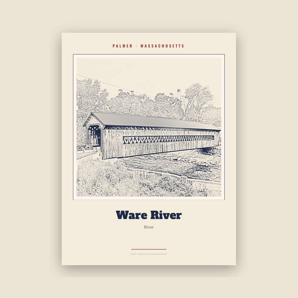 Palmer Ware River Landmark Print