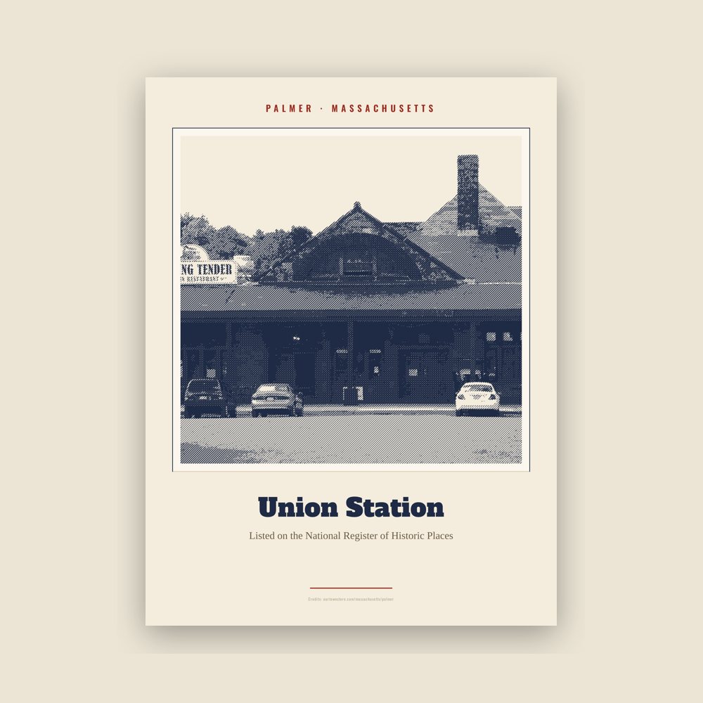 Palmer Union Station Landmark Print