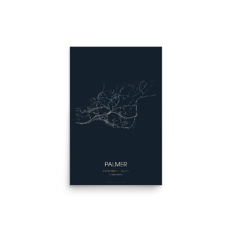 Palmer Street Map Poster · Midnight