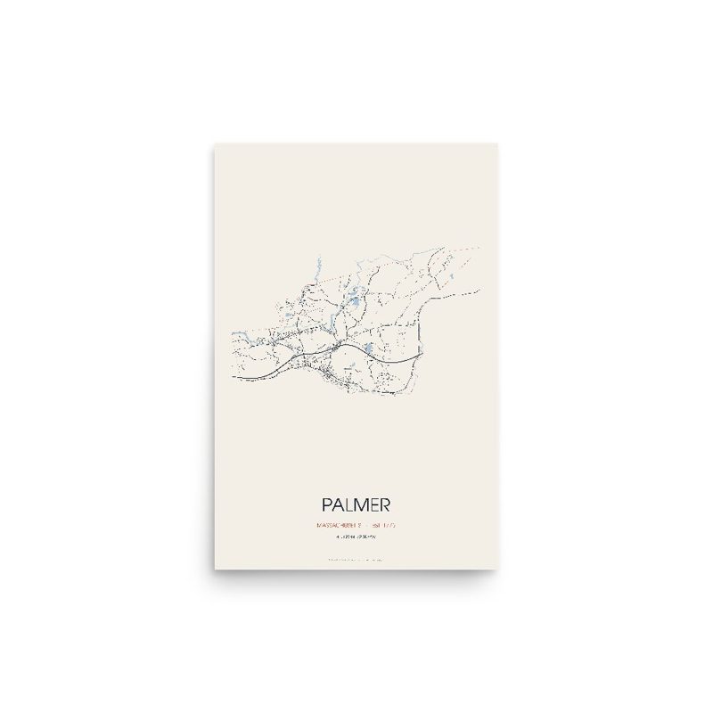 Palmer Street Map Poster · Linen