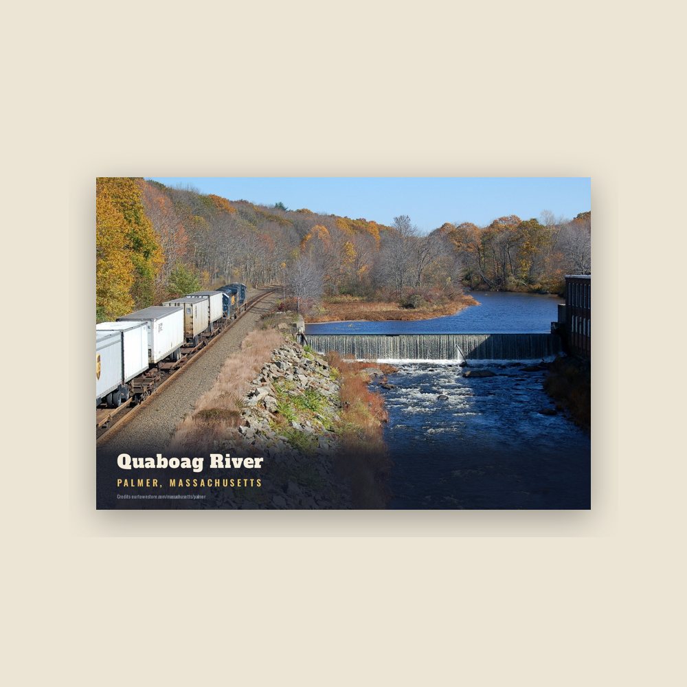 Palmer Quaboag River Postcard