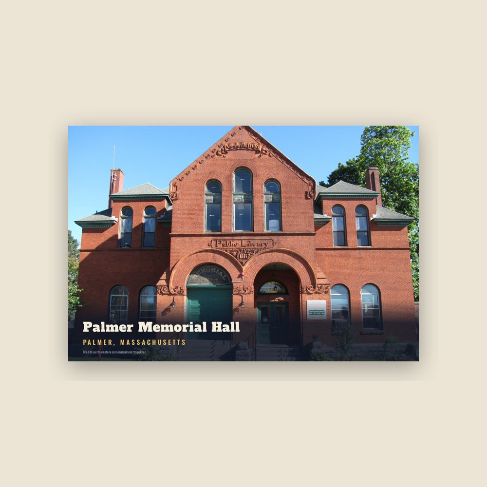 Palmer Palmer Memorial Hall Postcard