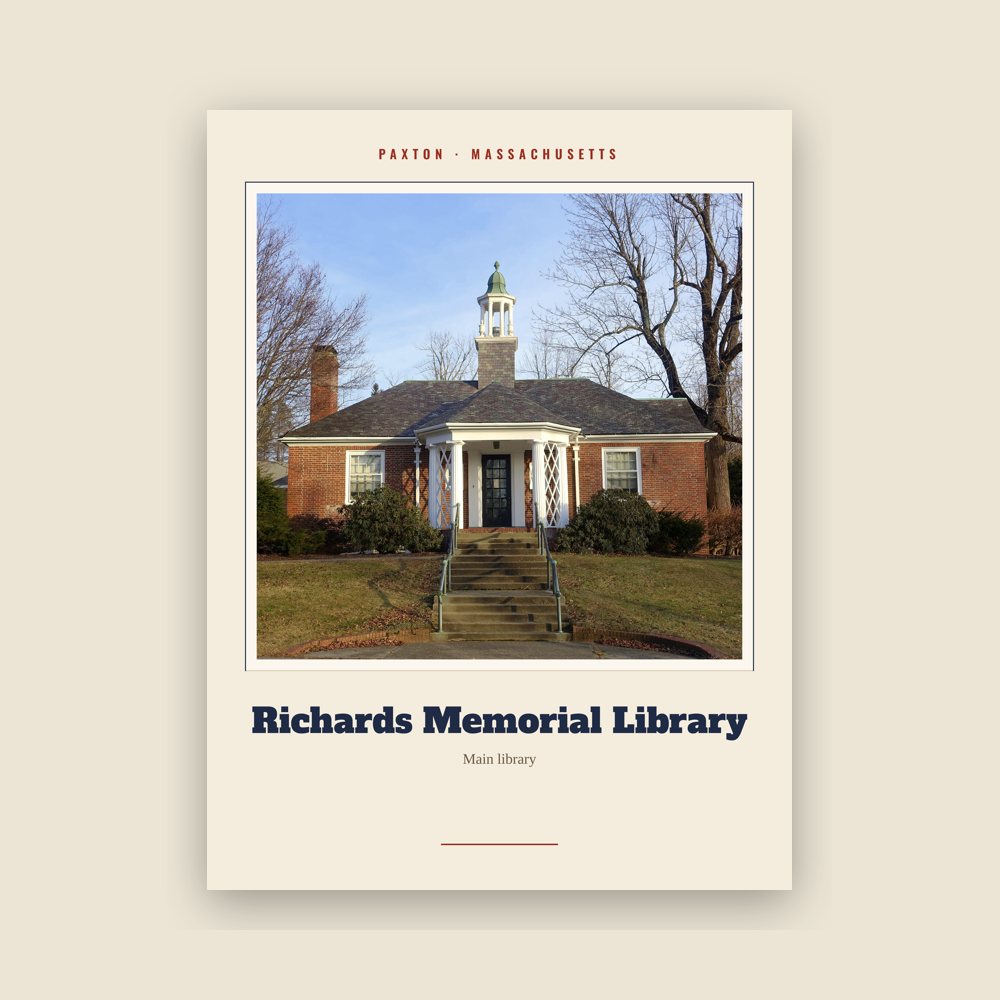 Paxton Richards Memorial Library Landmark Print