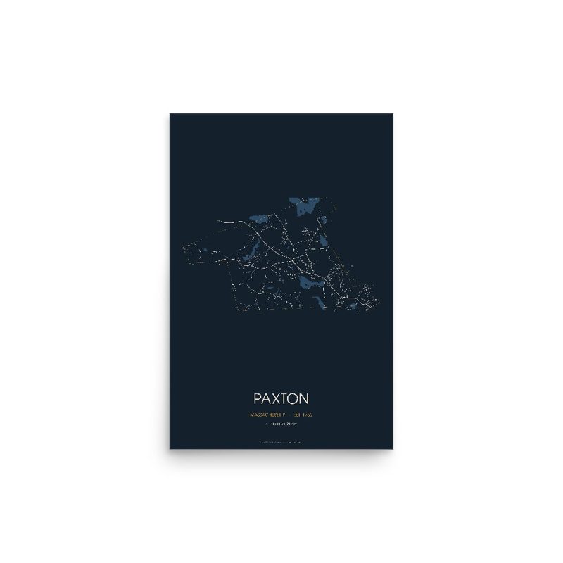 Paxton Street Map Poster · Midnight