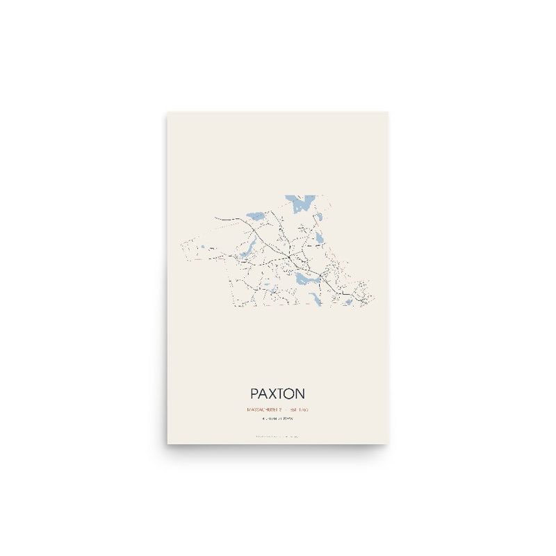 Paxton Street Map Poster · Linen