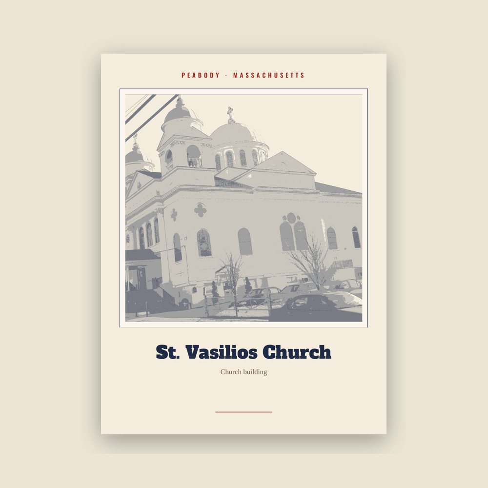 Peabody St. Vasilios Church Landmark Print