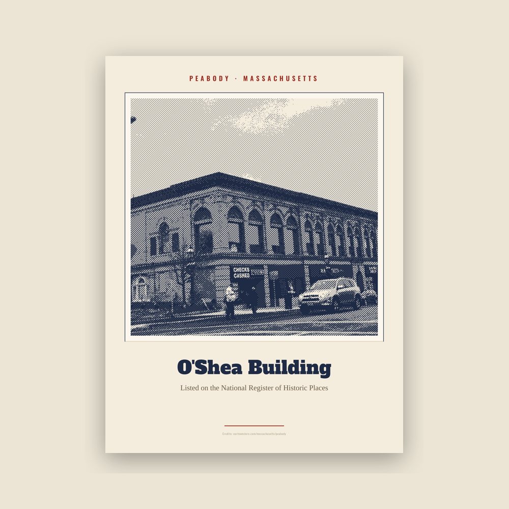 Peabody O'Shea Building Landmark Print