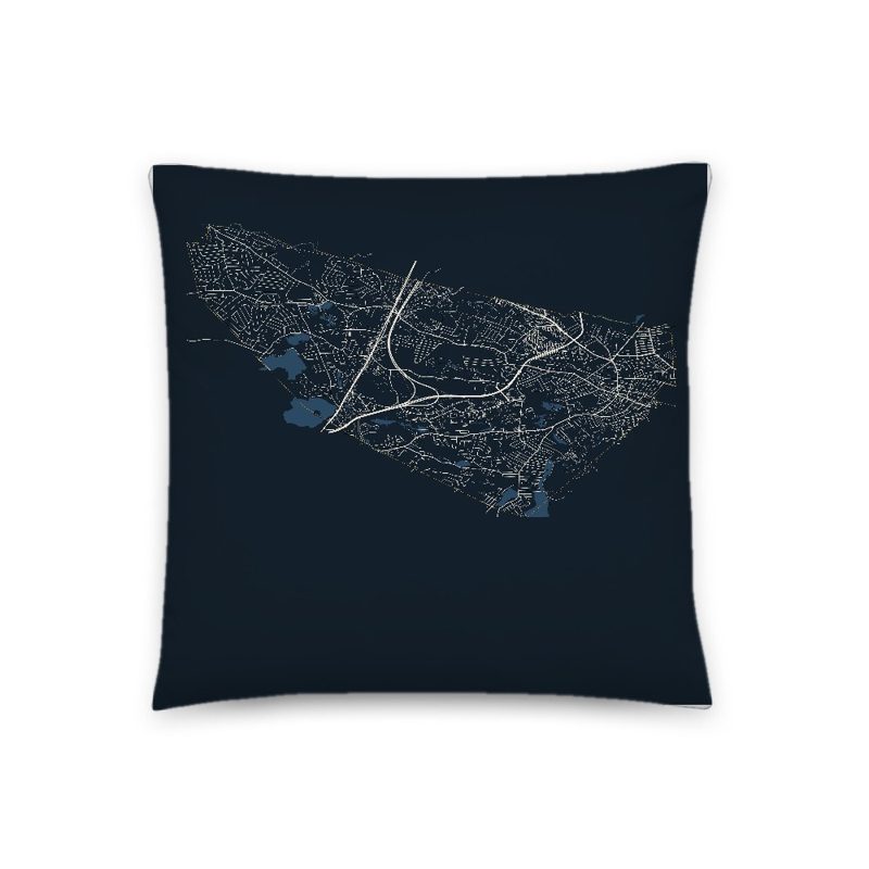 Peabody Map Throw Pillow