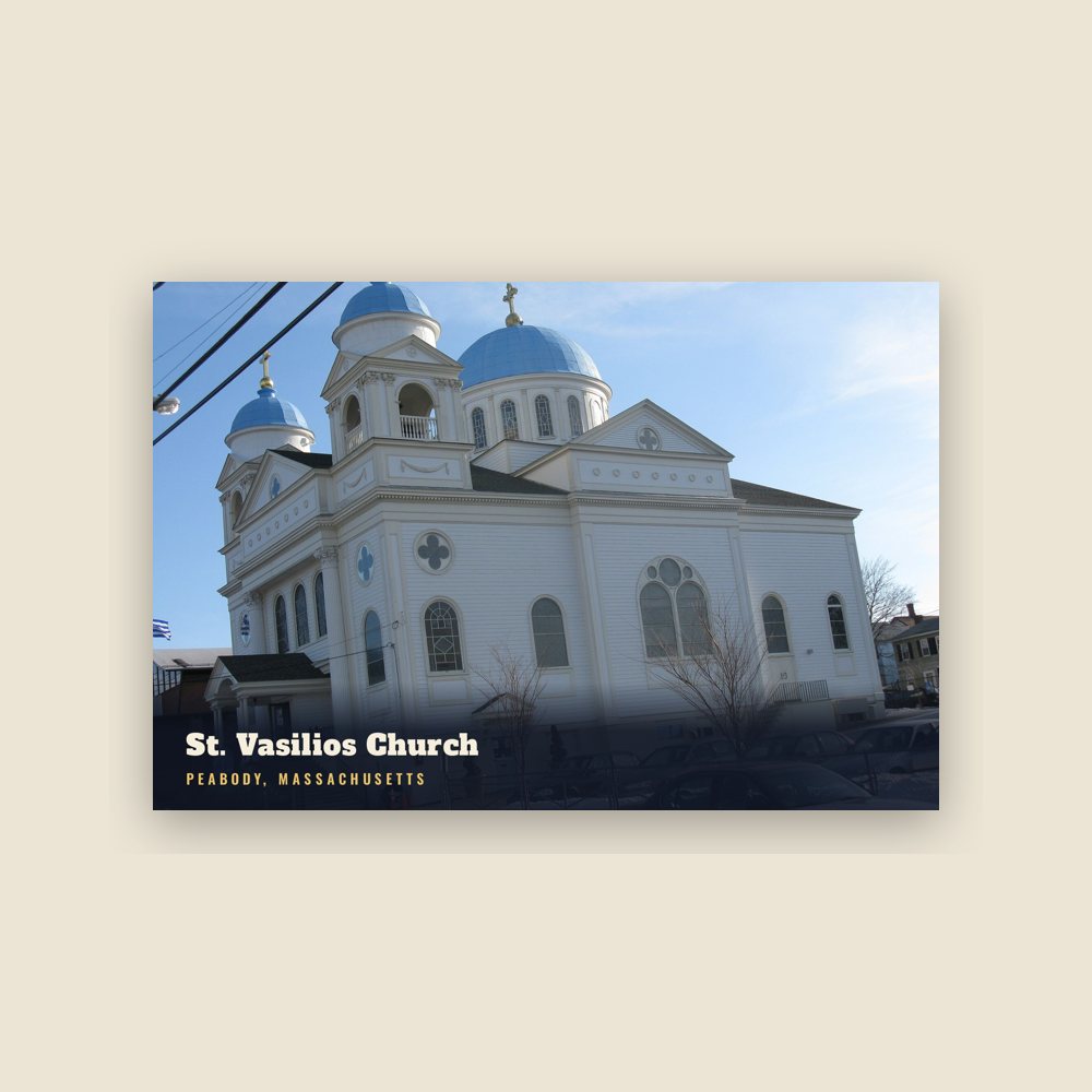 Peabody St. Vasilios Church Postcard