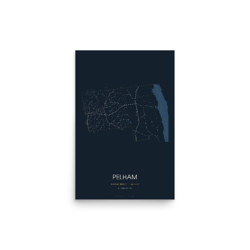 Pelham Street Map Poster · Midnight