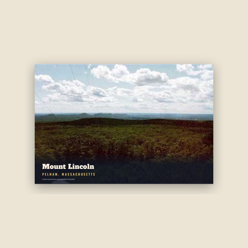 Pelham Mount Lincoln Postcard