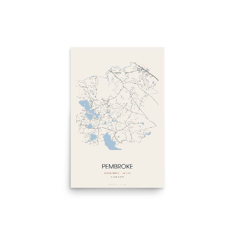 Pembroke Street Map Poster · Linen
