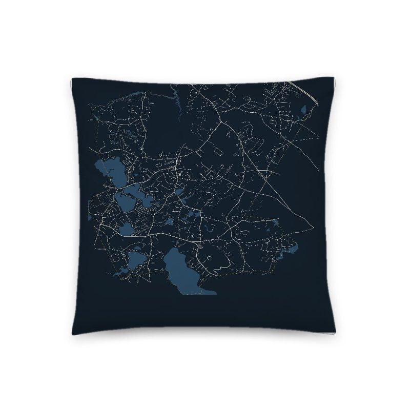 Pembroke Map Throw Pillow