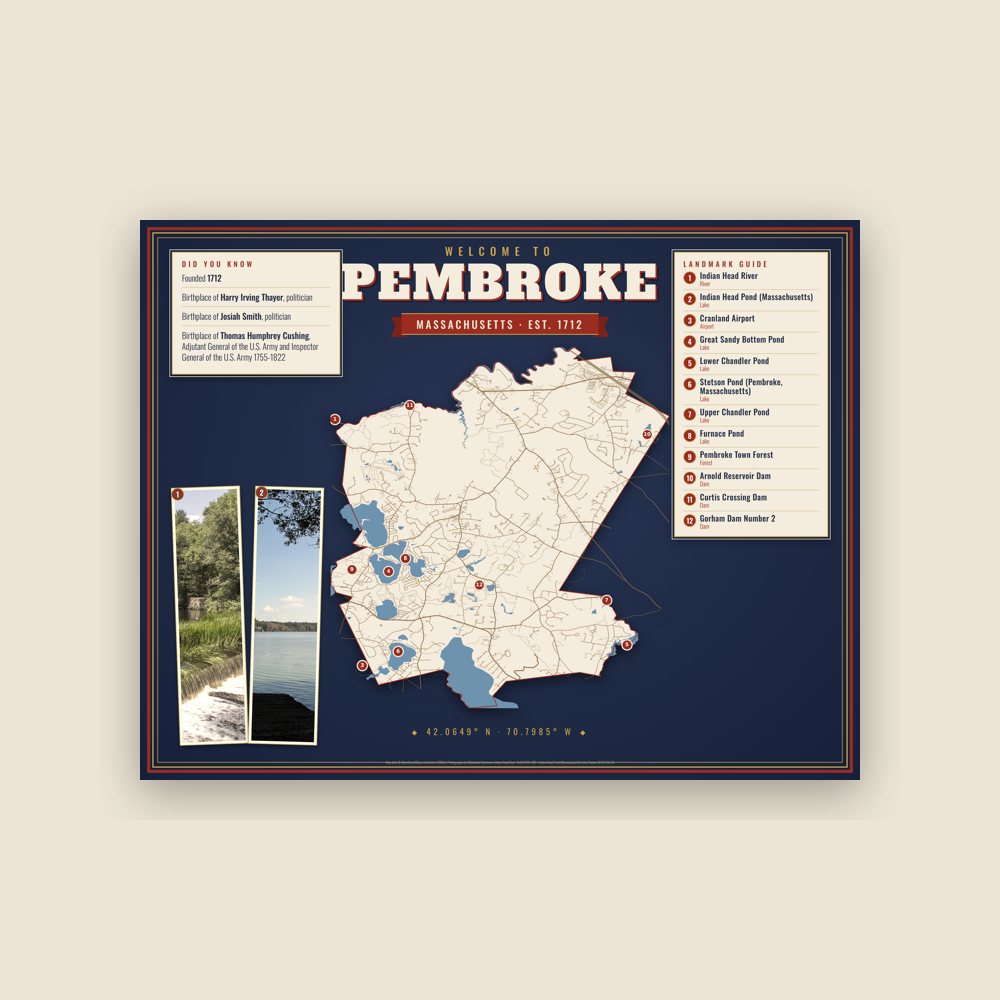 Pembroke Map Placemat