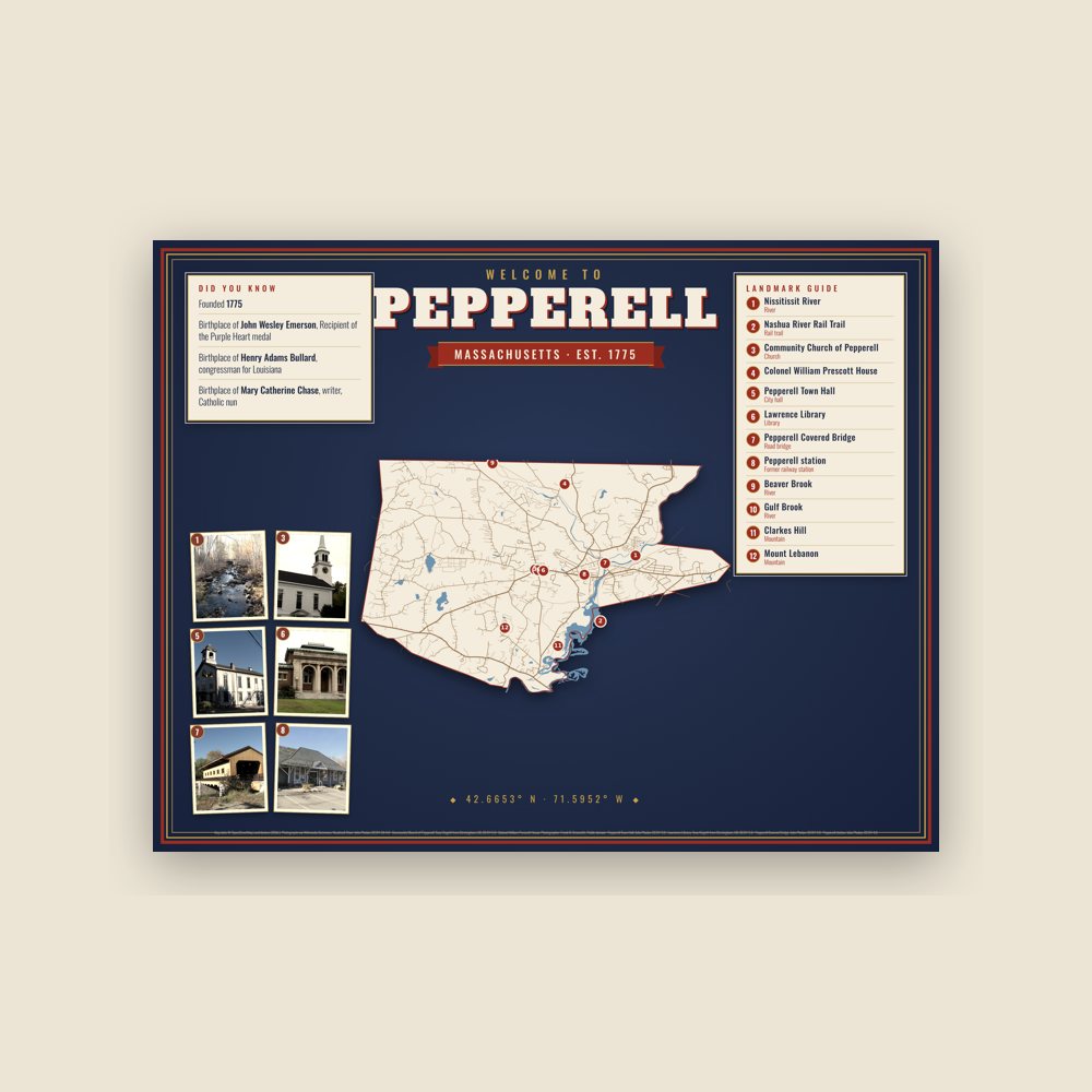 Pepperell Map Placemat