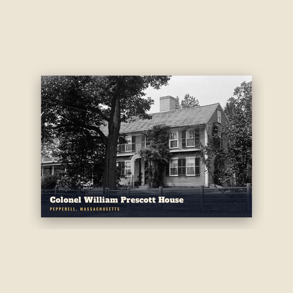 Pepperell Colonel William Prescott House Postcard