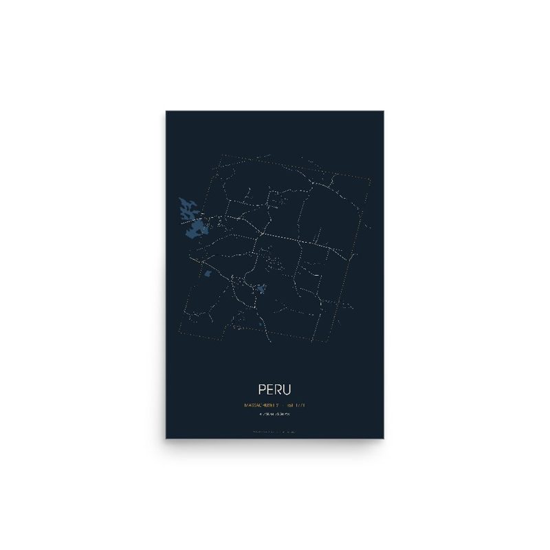 Peru Street Map Poster · Midnight