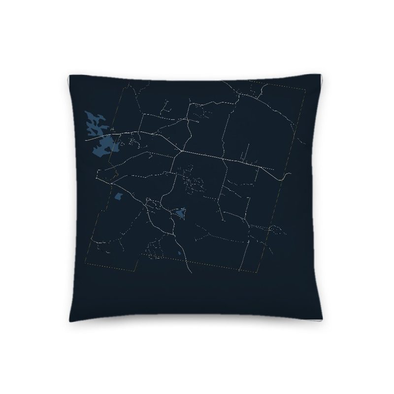 Peru Map Throw Pillow