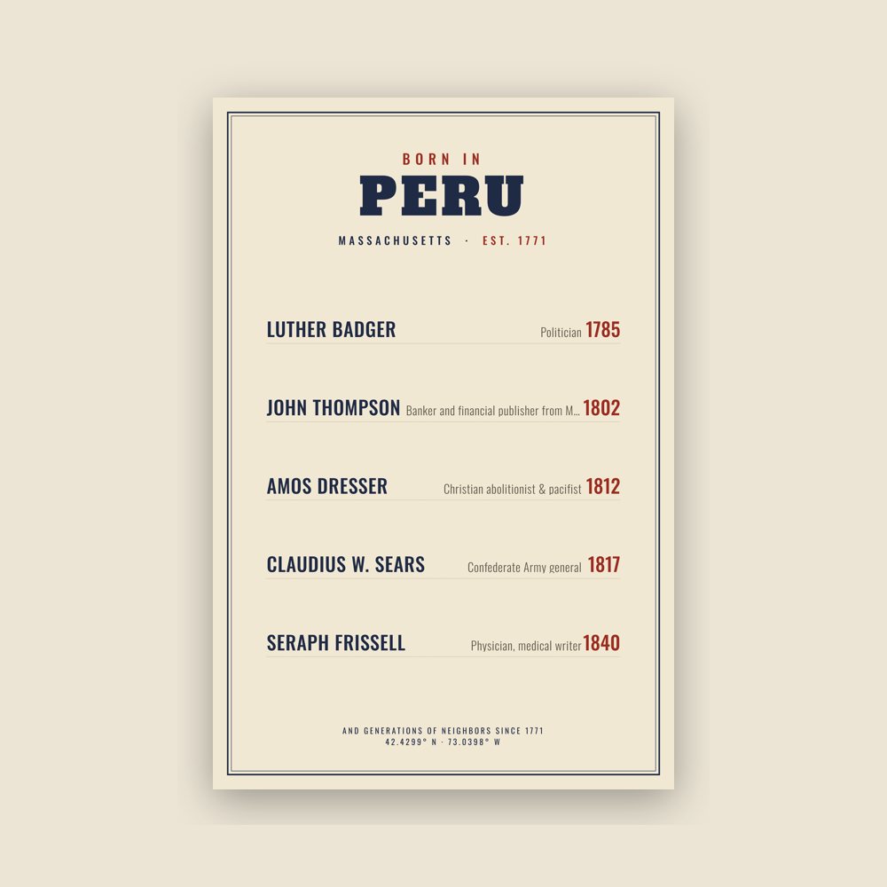 Peru “Born In” Poster
