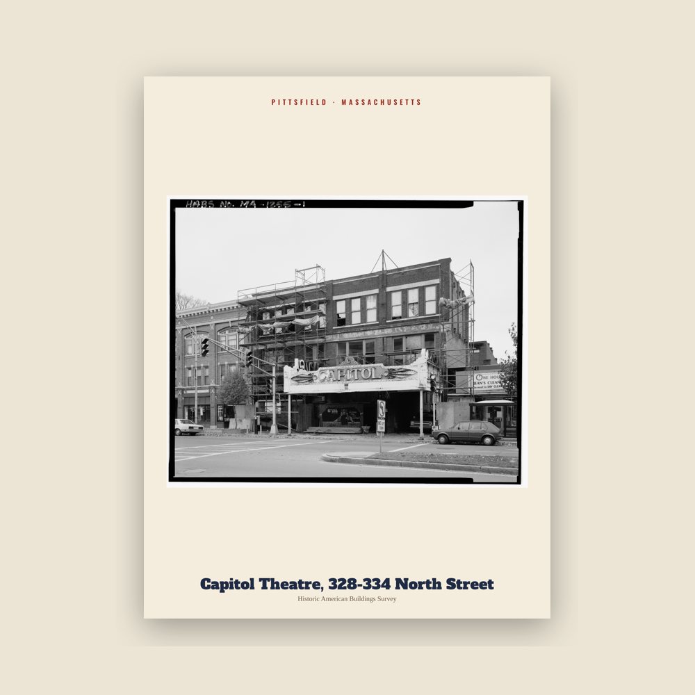 Pittsfield Capitol Theatre, 328-334 North Street Archive Print