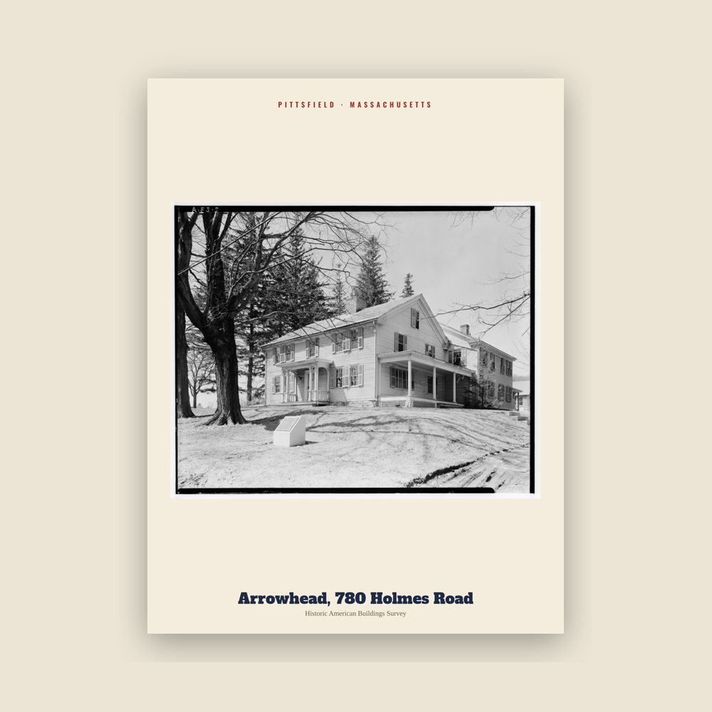 Pittsfield Arrowhead, 780 Holmes Road Archive Print