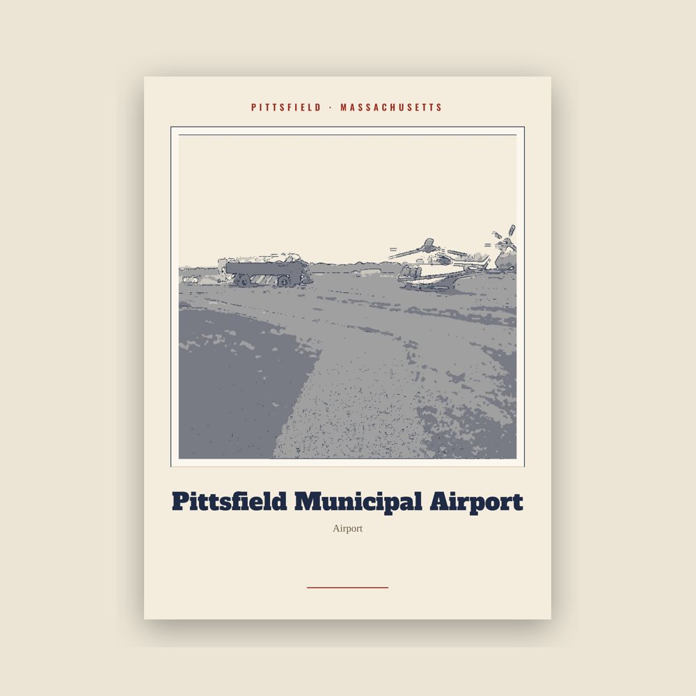 Pittsfield Pittsfield Municipal Airport Landmark Print