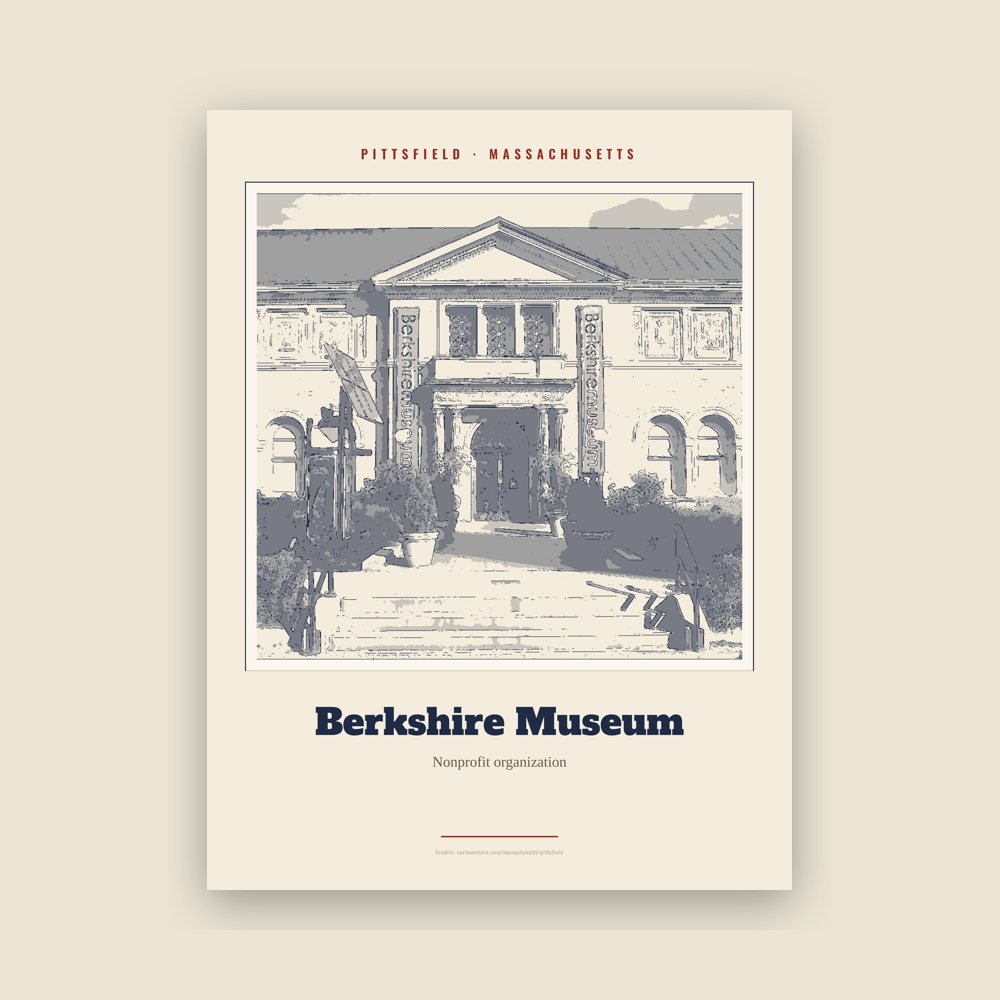 Pittsfield Berkshire Museum Landmark Print