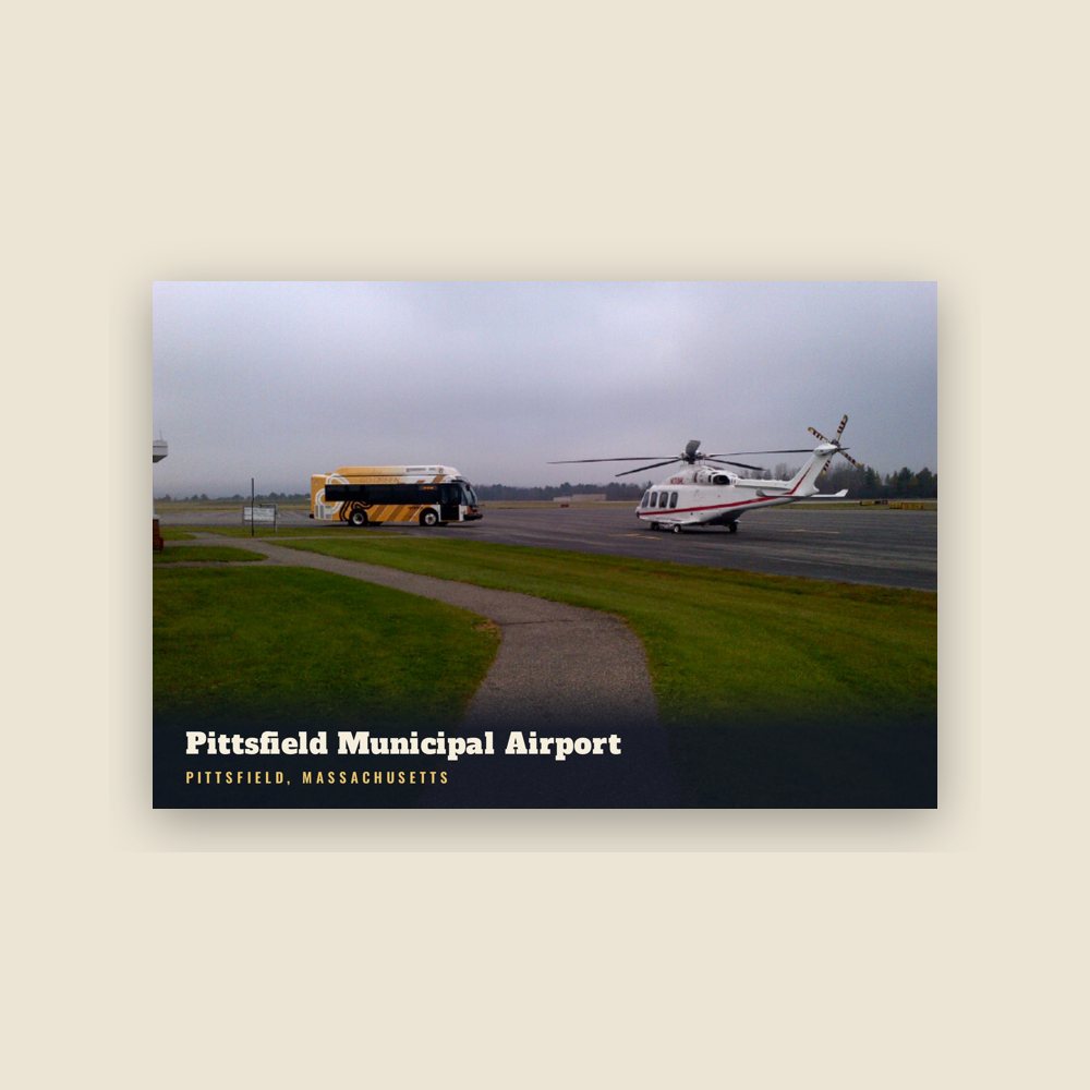Pittsfield Pittsfield Municipal Airport Postcard
