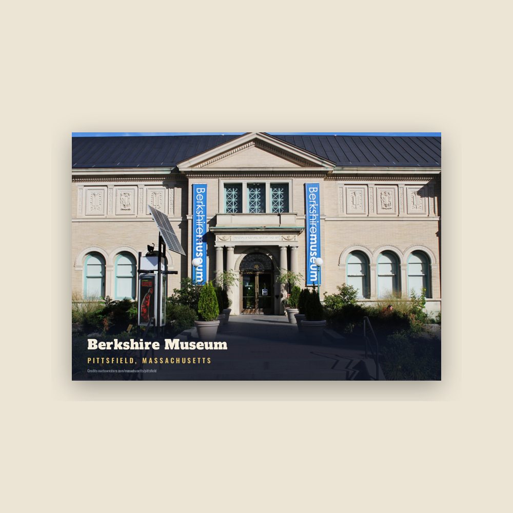 Pittsfield Berkshire Museum Postcard