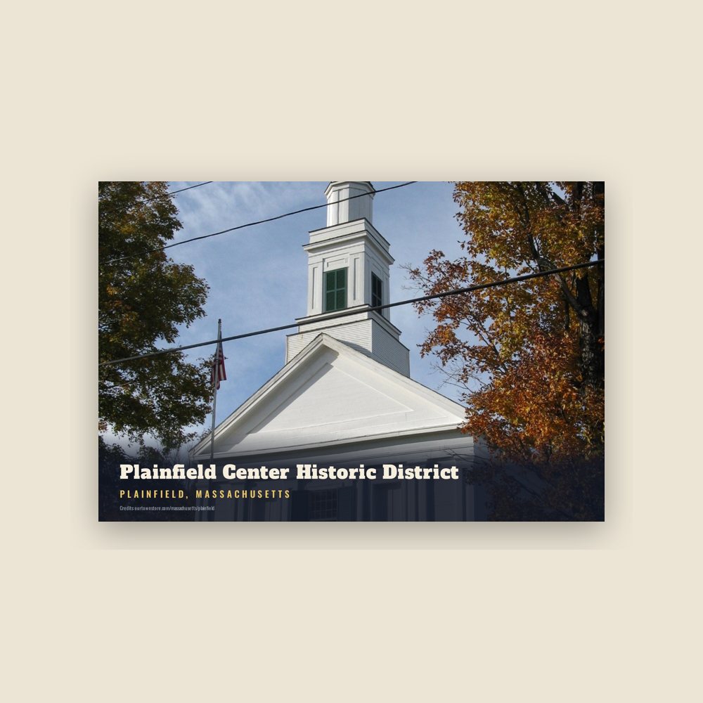 Plainfield Plainfield Center Historic District Postcard