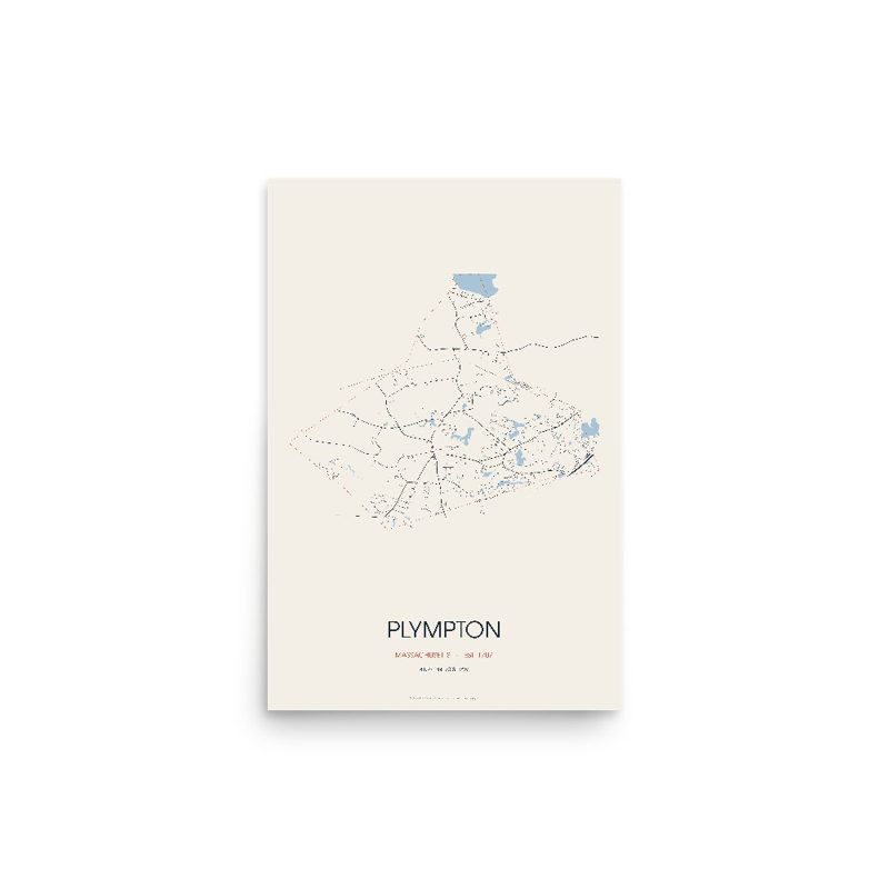 Plympton Street Map Poster · Linen