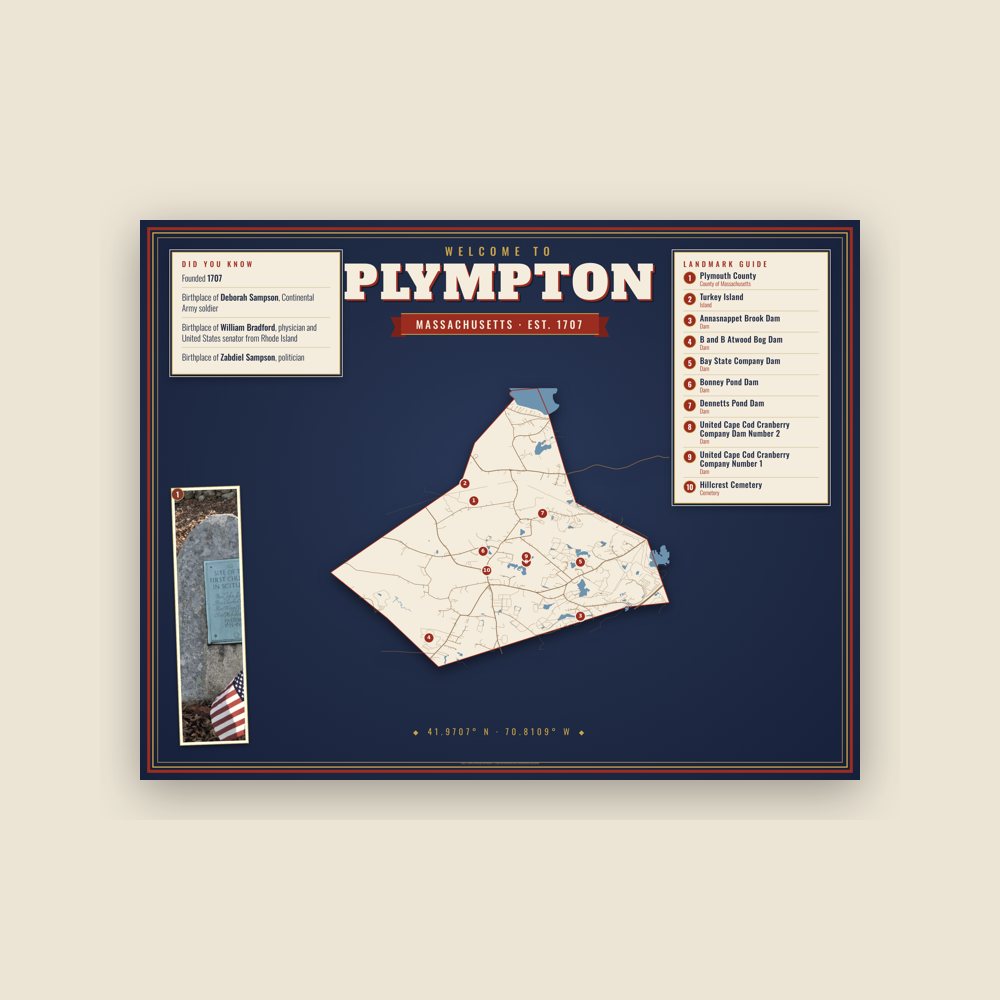 Plympton Map Placemat