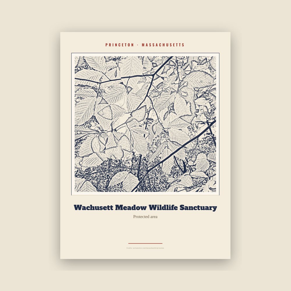 Princeton Wachusett Meadow Wildlife Sanctuary Landmark Print