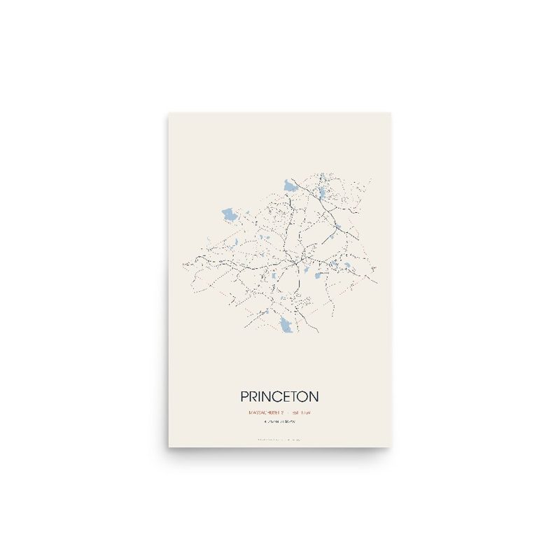 Princeton Street Map Poster · Linen
