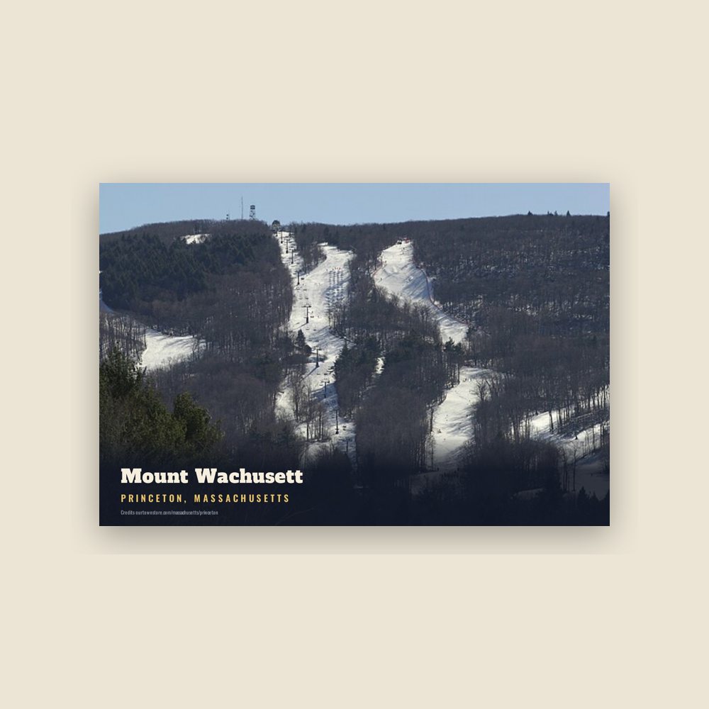 Princeton Mount Wachusett Postcard