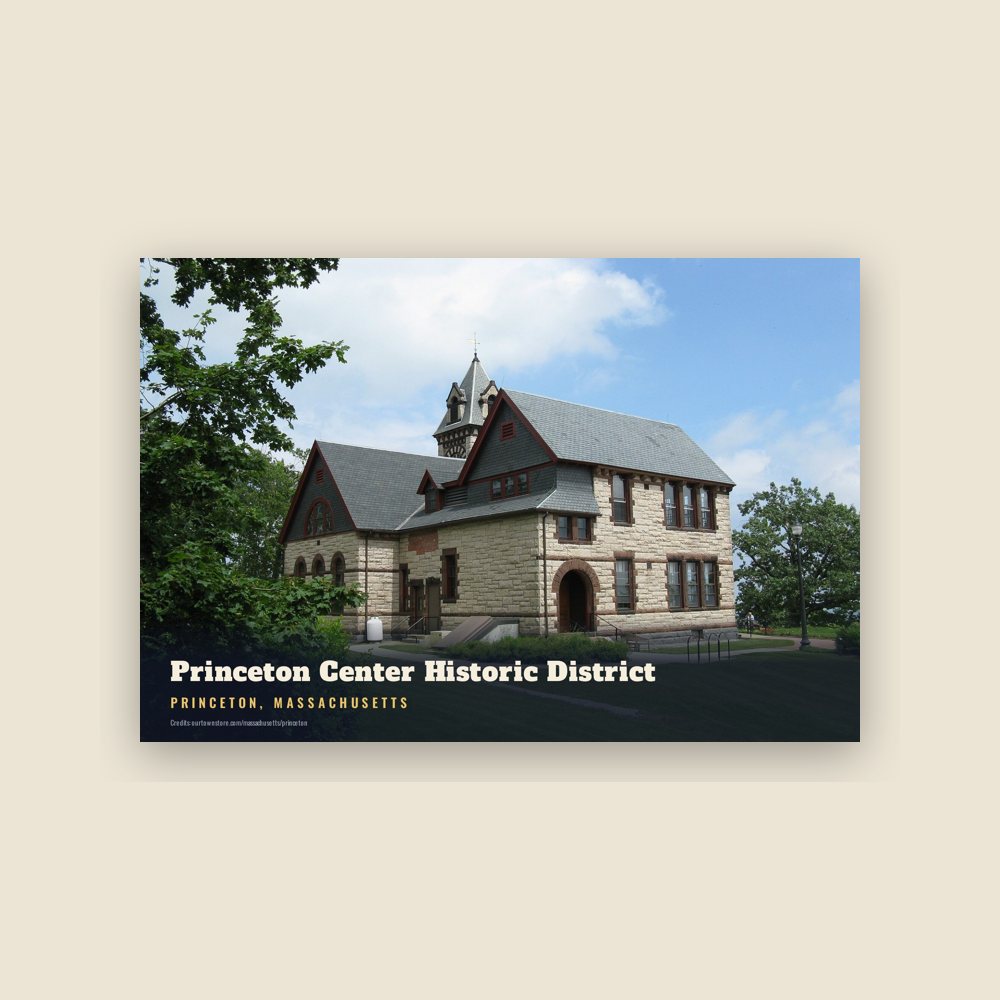 Princeton Princeton Center Historic District Postcard