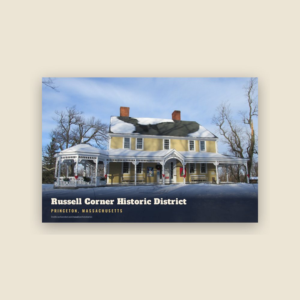 Princeton Russell Corner Historic District Postcard