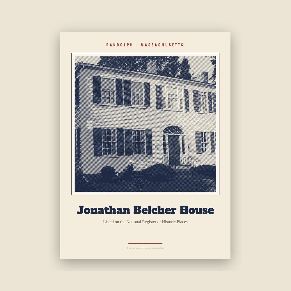 Randolph Jonathan Belcher House Landmark Print