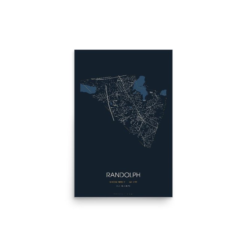 Randolph Street Map Poster · Midnight