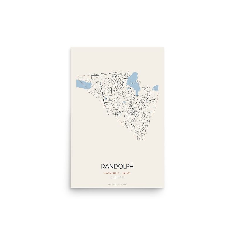 Randolph Street Map Poster · Linen