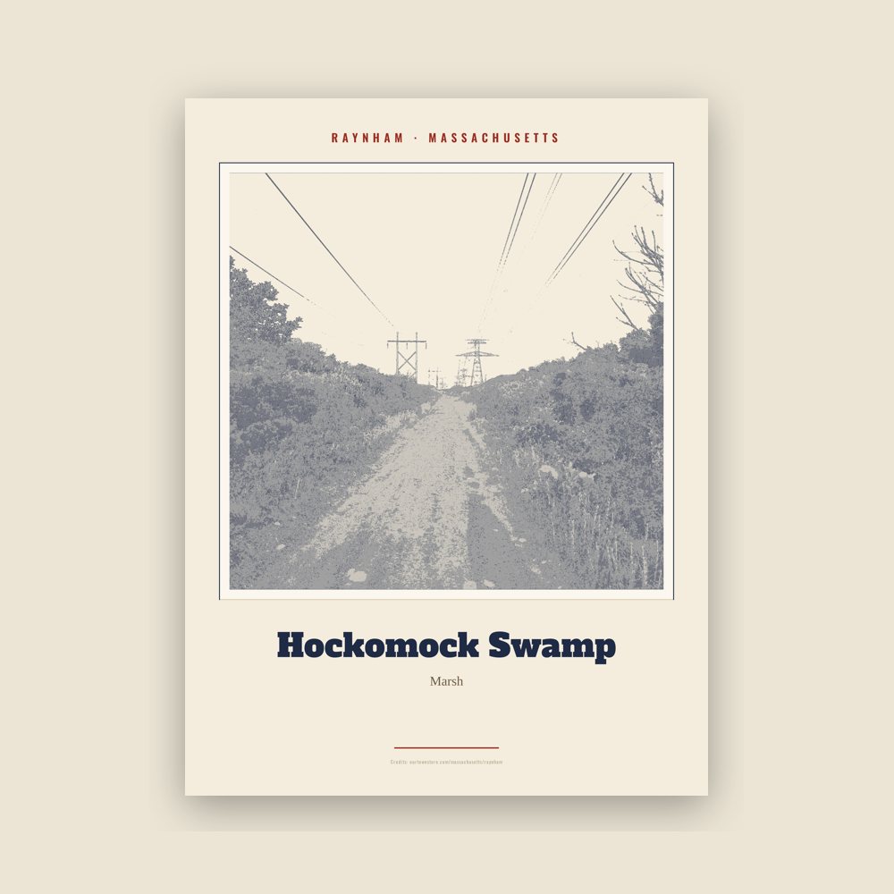 Raynham Hockomock Swamp Landmark Print