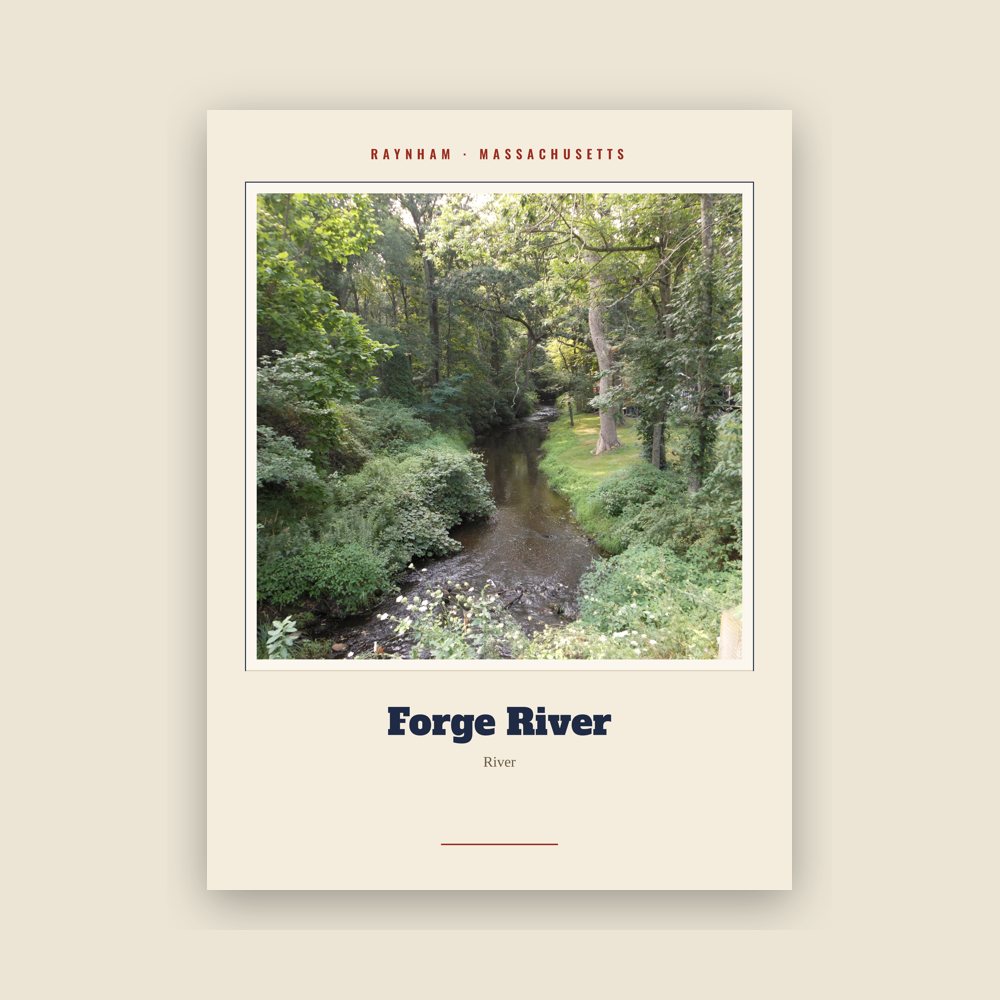 Raynham Forge River Landmark Print