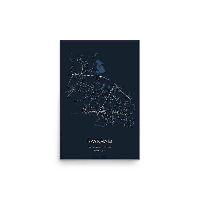 Raynham Street Map Poster · Midnight