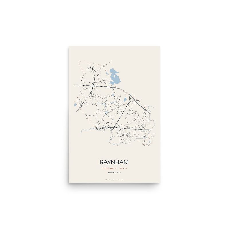 Raynham Street Map Poster · Linen