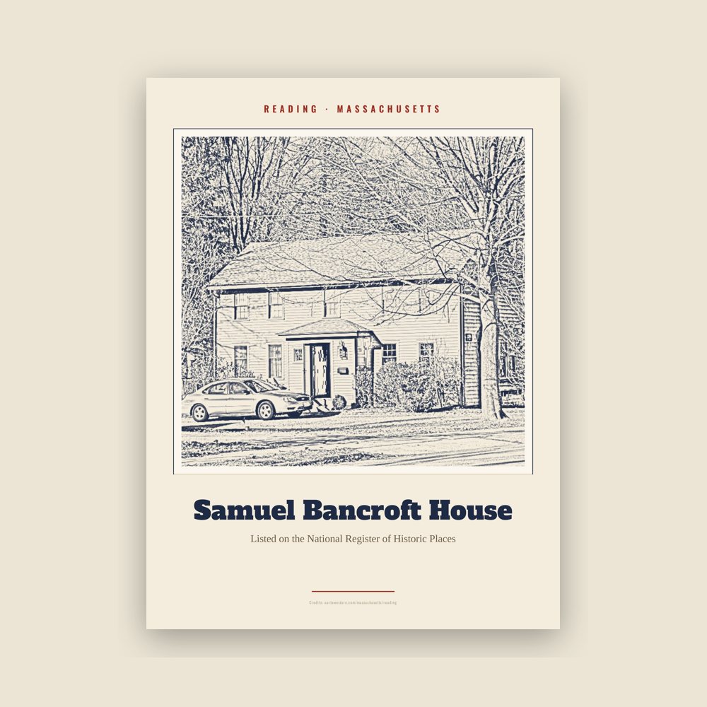 Reading Samuel Bancroft House Landmark Print