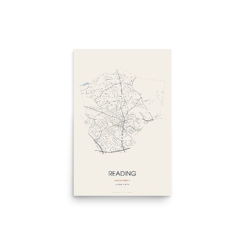 Reading Street Map Poster · Linen