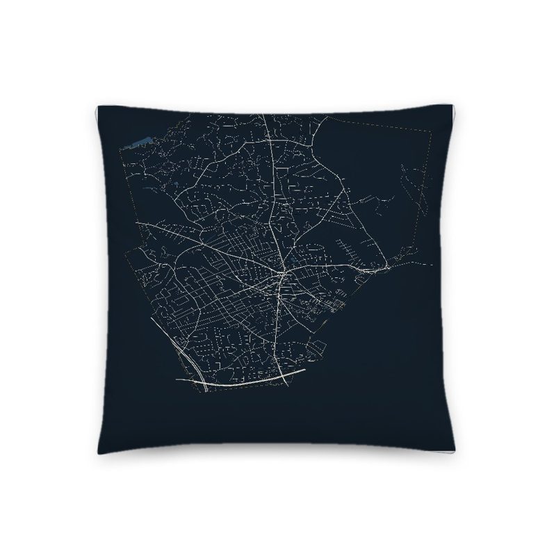 Reading Map Throw Pillow
