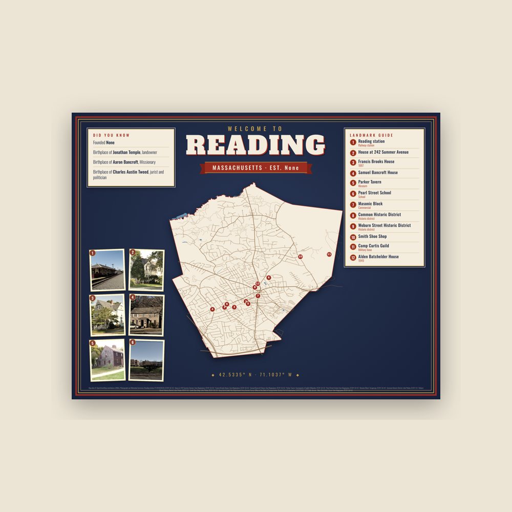 Reading Map Placemat