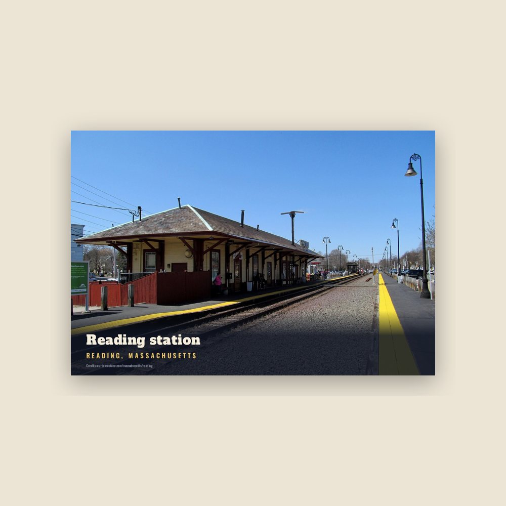 Reading Reading station Postcard