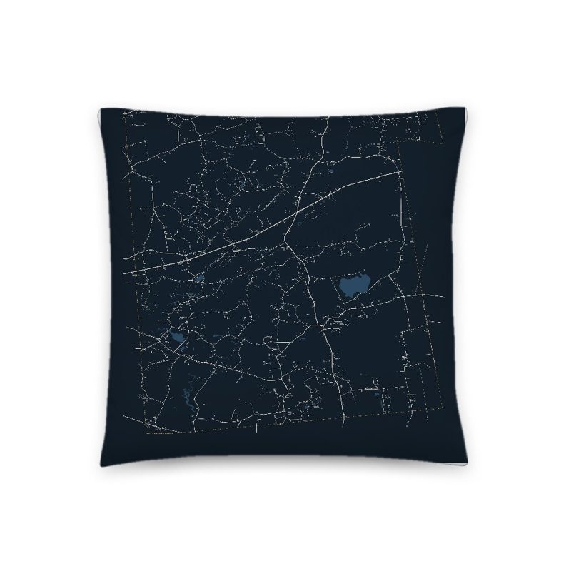 Rehoboth Map Throw Pillow
